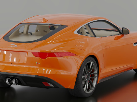 2015 Jaguar F-Type R Coupe 3D Model