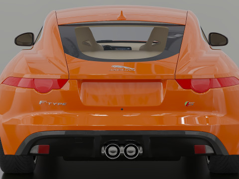 2015 Jaguar F-Type R Coupe 3D Model