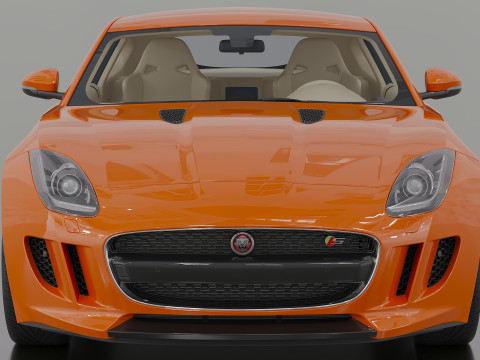 2015 Jaguar F-Type R Coupe 3D Model