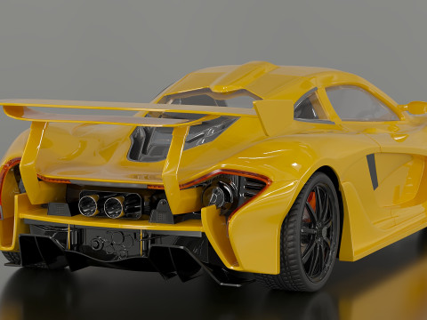 McLaren P1 GTR Modelo 3D