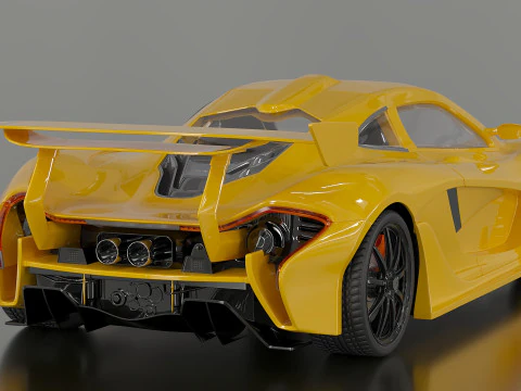 McLaren P1 GTR 3D Model