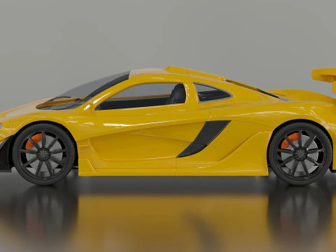 McLaren P1 GTR 3D Model