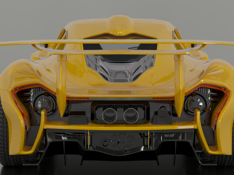 McLaren P1 GTR Modelo 3D
