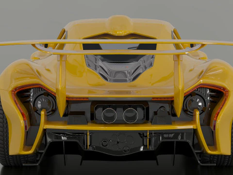 McLaren P1 GTR 3D Model