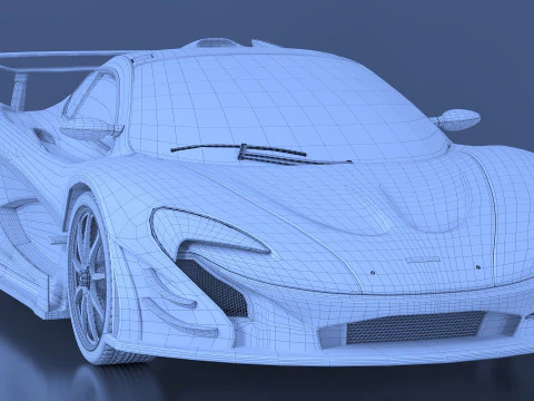 McLaren P1 GTR 3D Model
