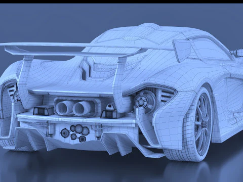 McLaren P1 GTR 3D Model