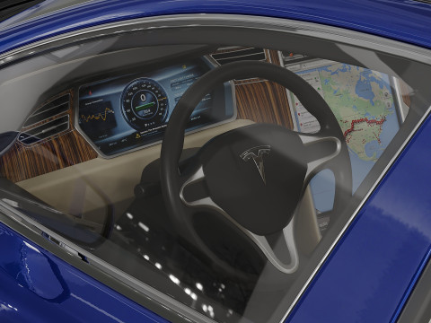 Tesla Model S 3Dモデル