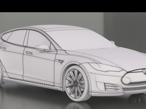 Tesla Model S 3Dモデル