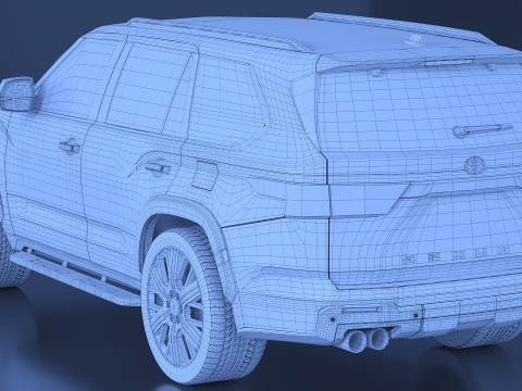 2023 Toyota Sequoia 3D मॉडल