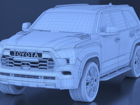 2023 Toyota Sequoia 3D मॉडल