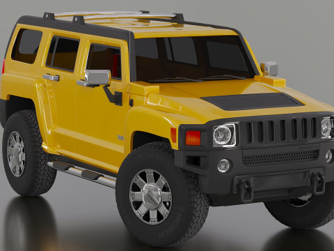 Hummer H3 3D Model