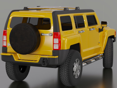 Hummer H3 3D Модель
