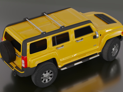 Hummer H3 3D Модель
