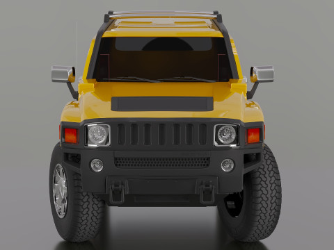 Hummer H3 3D Модель