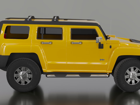 Hummer H3 3D Модель