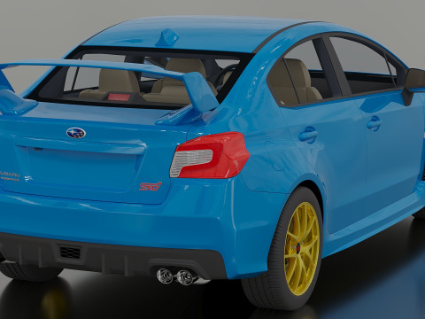 2015 Subaru Impreza WRX STI 3D मॉडल