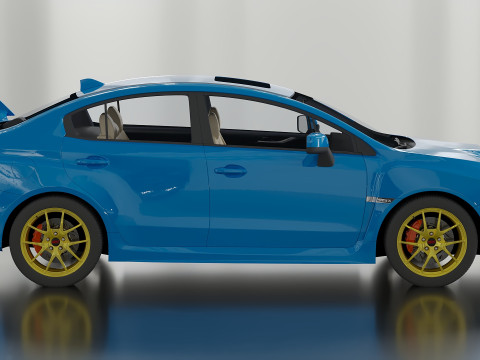 2015 Subaru Impreza WRX STI 3D मॉडल