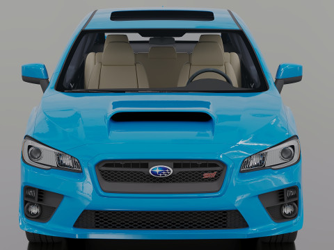 2015 Subaru Impreza WRX STI 3D मॉडल