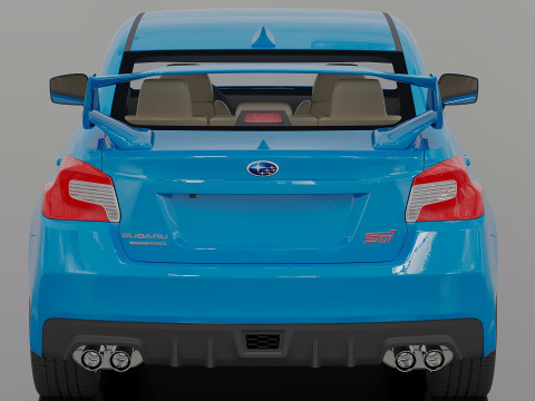 2015 Subaru Impreza WRX STI 3D मॉडल