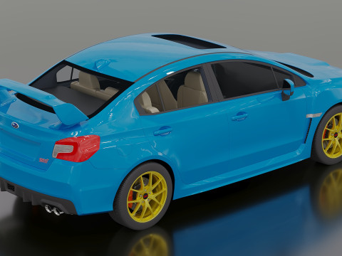 2015 Subaru Impreza WRX STI 3D मॉडल