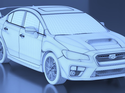 2015 Subaru Impreza WRX STI 3D मॉडल