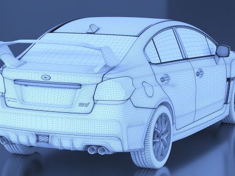 2015 Subaru Impreza WRX STI 3D मॉडल