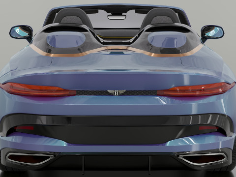 2021 Bentley Bacalar Mulliner 3Dモデル