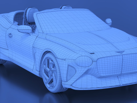 2021 Bentley Bacalar Mulliner 3Dモデル