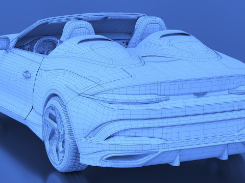 2021 Bentley Bacalar Mulliner 3Dモデル