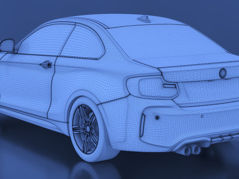 2016 M2 Sedan 3D Model