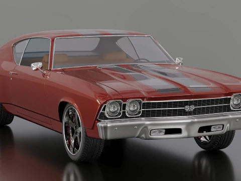 1969 Chevrolet Chevelle SS 3D Модель
