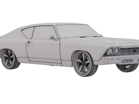 1969 Chevrolet Chevelle SS 3D Model