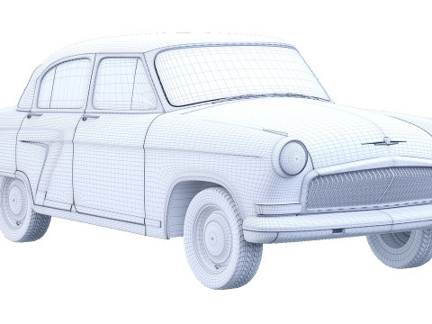 Gaz 21 Volga 3D 모델