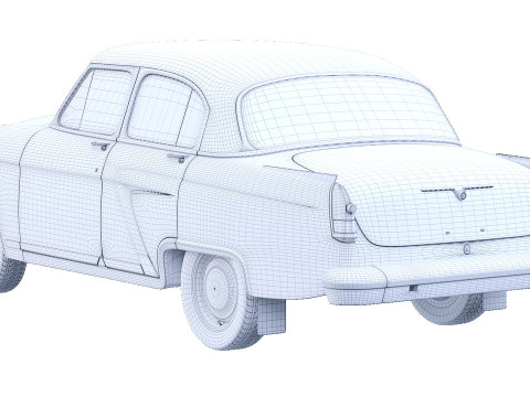 Gaz 21 Volga 3D 모델