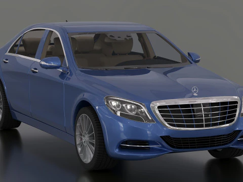 Mercedes w222 Modello 3D