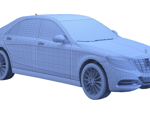 Mercedes w222 3D Model