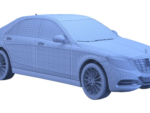 Mercedes w222 3D Model