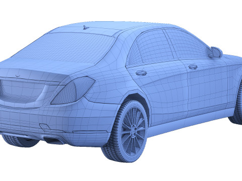 Mercedes w222 3D Model