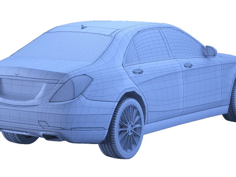 Mercedes w222 3D Model