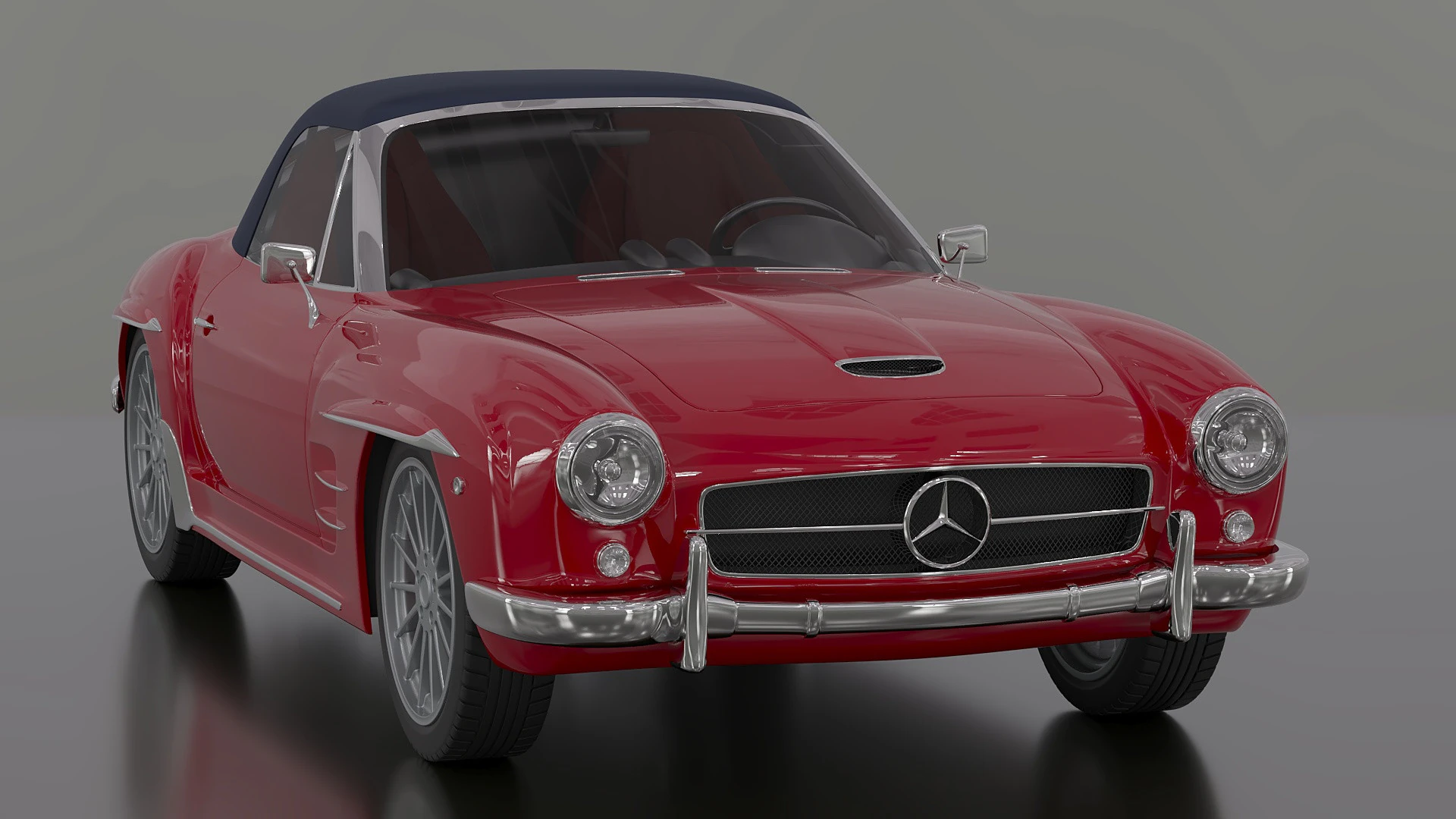 Mercedes Z3 3D Model .c4d .max .obj .3ds .fbx .stl .blend 