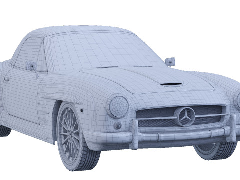 Mercedes Z3 3D मॉडल