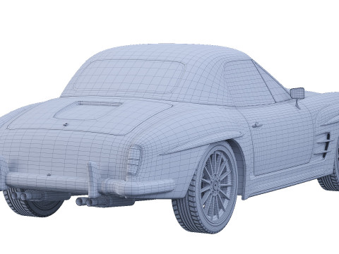 Mercedes Z3 3D मॉडल