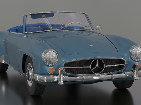 Mercedes-Benz 190 SL W 121 3D Model