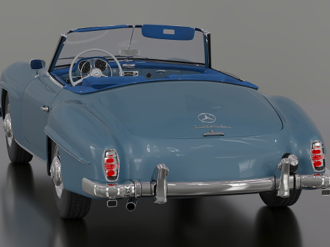 Mercedes-Benz 190 SL W 121 3D Модель
