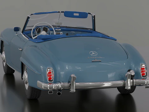 Mercedes-Benz 190 SL W 121 3D Model
