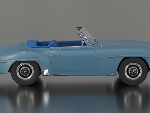 Mercedes-Benz 190 SL W 121 3D Модель