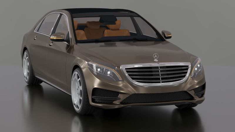 Mercedes-Benz Maybach 3D Модель .c4d .max .obj .3ds .fbx .stl .blend
