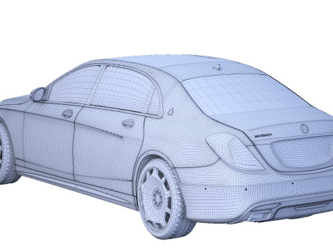 Mercedes-Benz Maybach 3D Модель