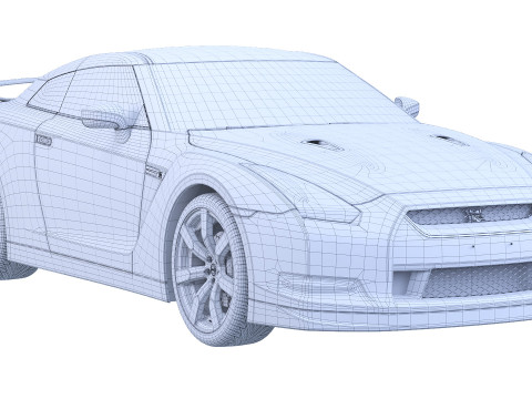 Nissan GTR 3D Model
