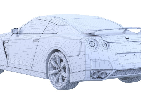 Nissan GTR 3D Model